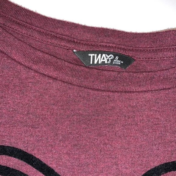 Aritzia TNA Maroon and Black Long Sleeved Tunic - Women’s Size Small - Picture 9 of 9